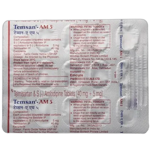 temsan am 5mg tablet 15's